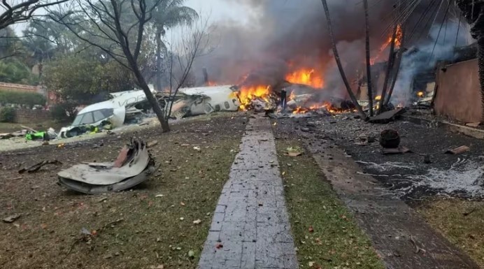  La caída del avión en San Pablo dejó 62 muertos (Twitter).