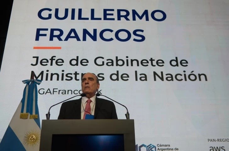 Guillermo Francos, jefe de Gabinete de la Nación, en el   <a href='https://www.cronica.com.ar/tags/Consejo de las Américas'>Consejo de las Américas</a> 2024. FOTO: FERNANDO PÉREZ RE/GRUPO CRÓNICA. 