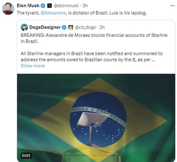 El mensaje de Elon Musk.