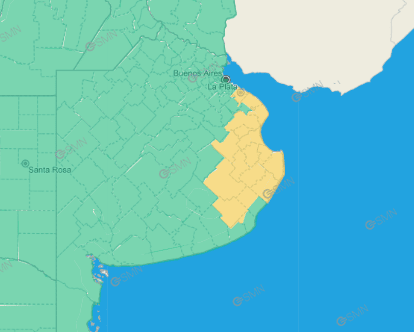  Alerta meteorológica para   <a href='https://www.cronica.com.ar/tags/Buenos Aires'>Buenos Aires</a>.