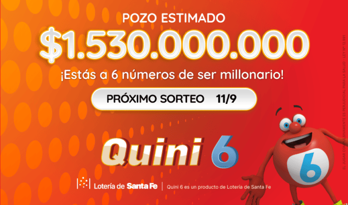 Este será el pozo que el   <a href='https://www.cronica.com.ar/tags/Quini 6'>Quini 6</a> pondrá en juego este miércoles. 