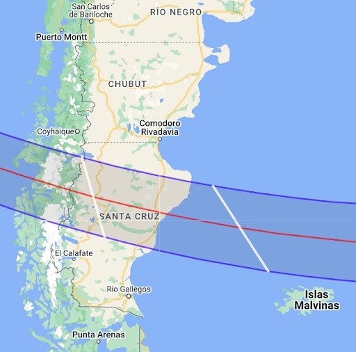 Argentina será uno de los pocos países donde será visible el eclipse solar anular. 