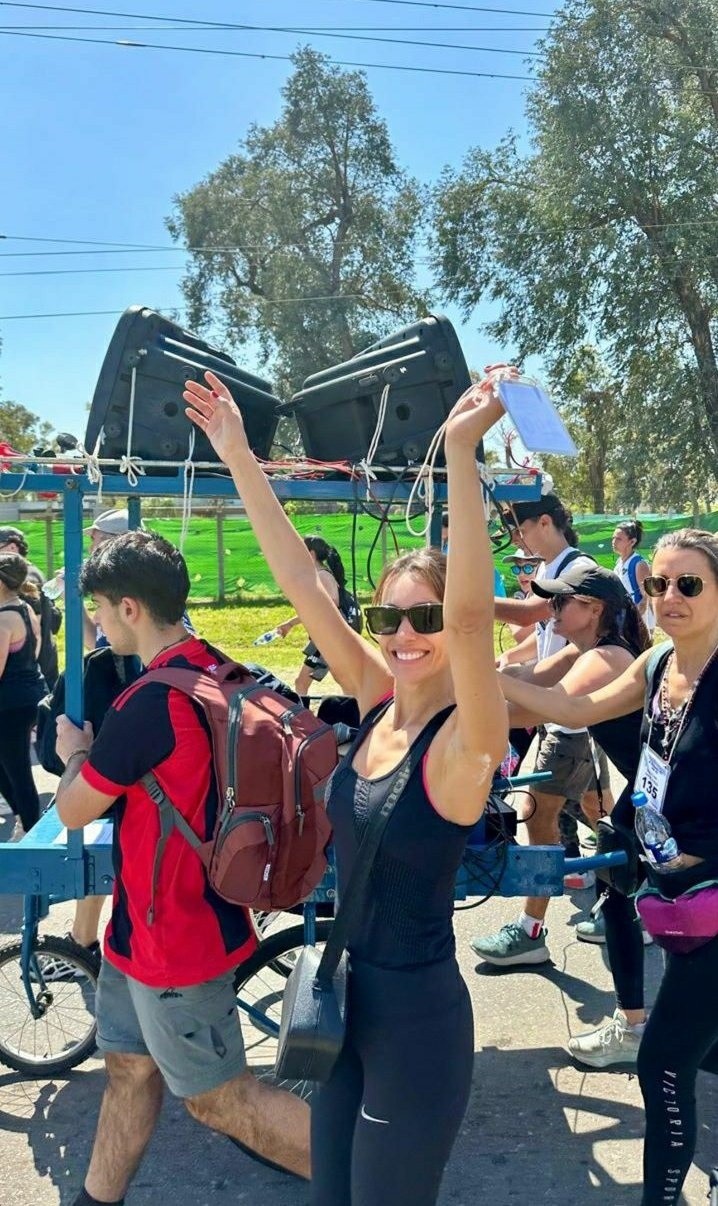  Pampita durante la peregrinación.