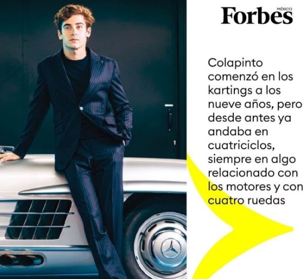  La revista entrevistó al piloto argentino (Forbes).