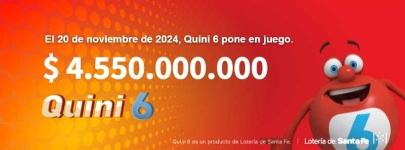 El pozo acumulado para el próximo sorteo del   <a href='https://www.cronica.com.ar/tags/Quini 6'>Quini 6</a>.