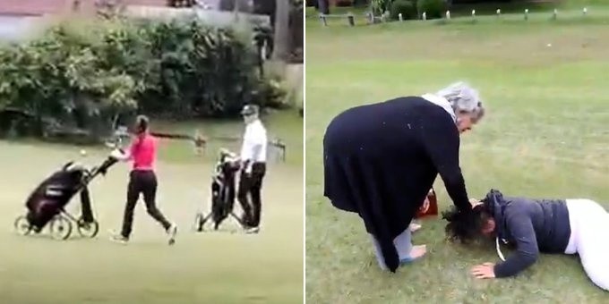 El ataque ocurrido en el campo de golf, en   <a href='https://www.cronica.com.ar/tags/Pinamar'>Pinamar</a>. 