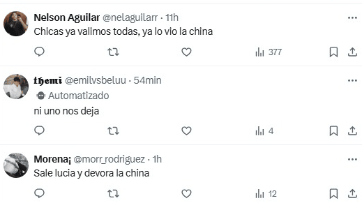 En X (antes Twitter) se hicieron eco del posible vínculo entre la China Suárez y Luca de 