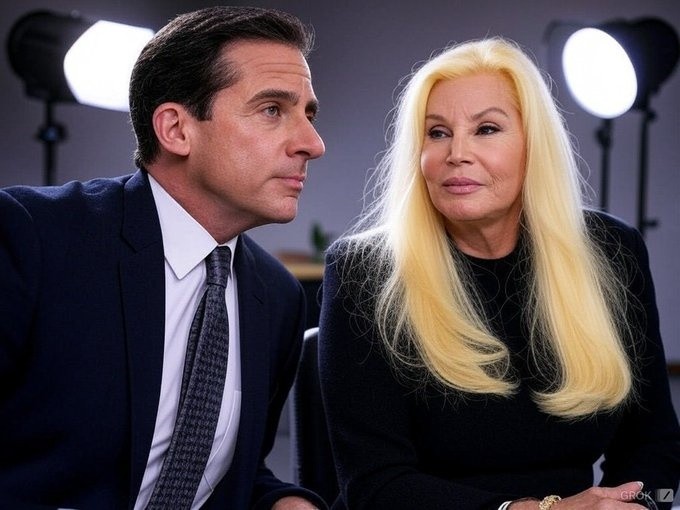  Michael Scott (Steve Carrel) junto a Susana Gimenez.