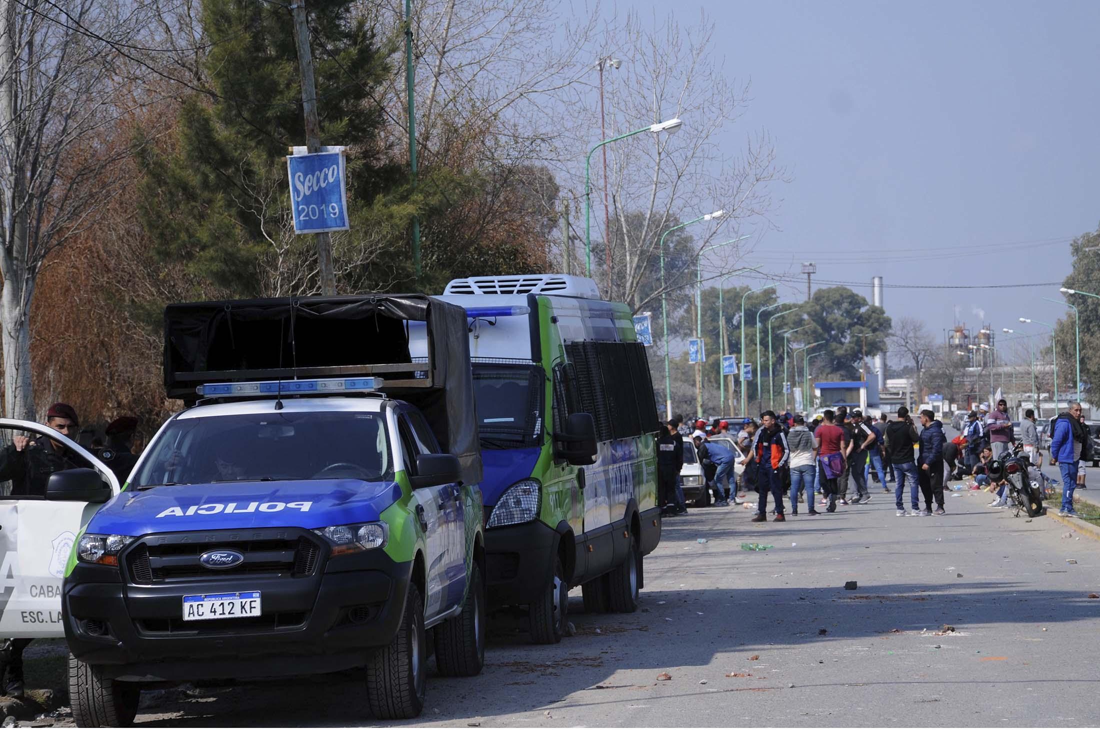 El el enfrentamiento en el gremio de la construcción dejó un detenido. 