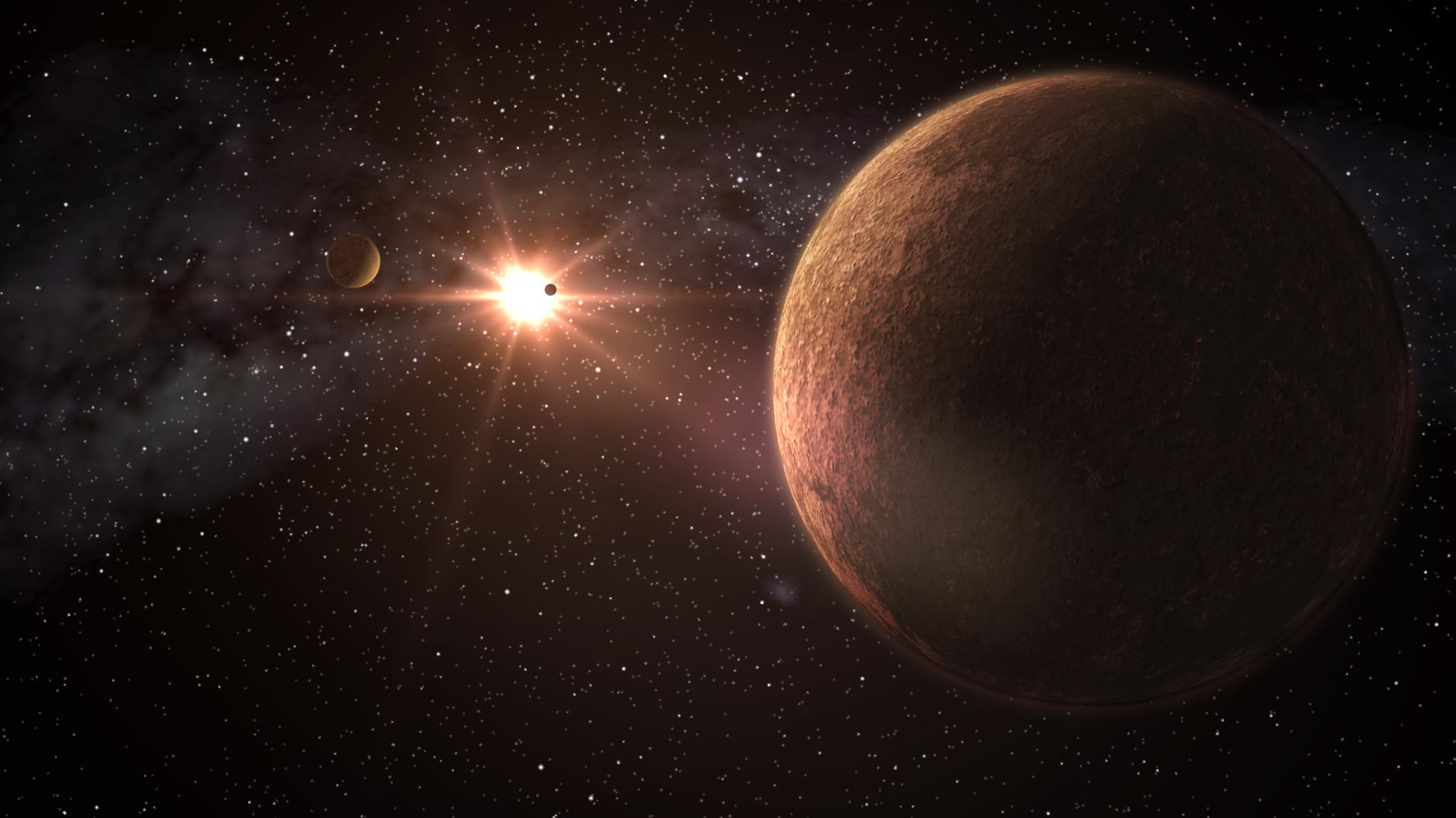 La estrella se localizó hace seis años y se captaron dos exoplanetas (Imagen ilustrativa).