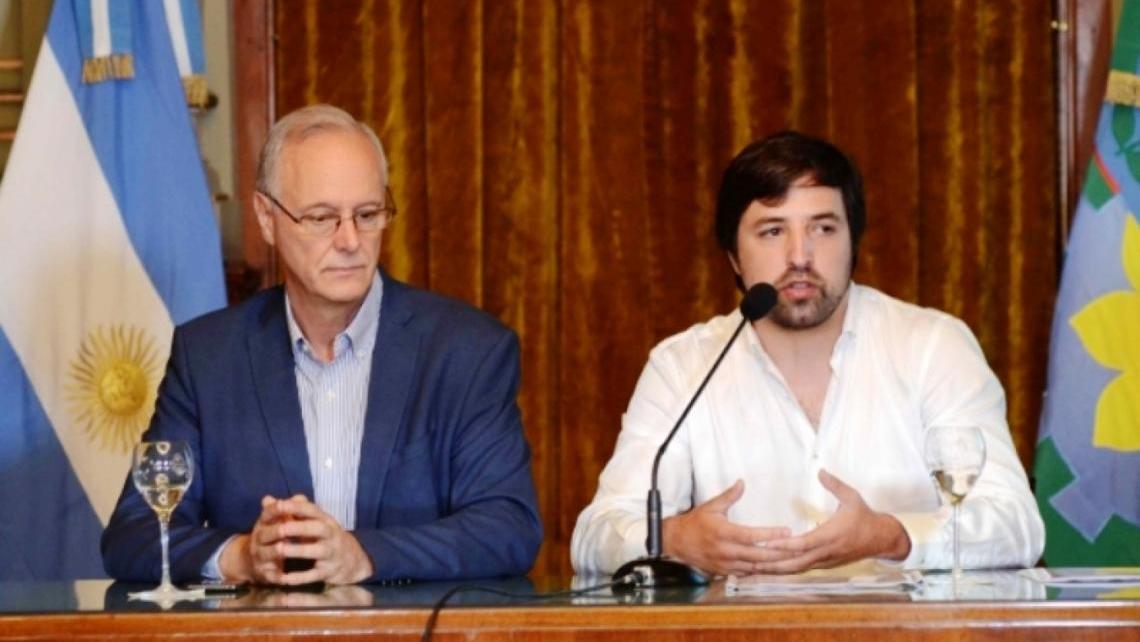 Nicolás Kreplak junto a Daniel Gollán, ministro de Salud bonaerense (Archivo).