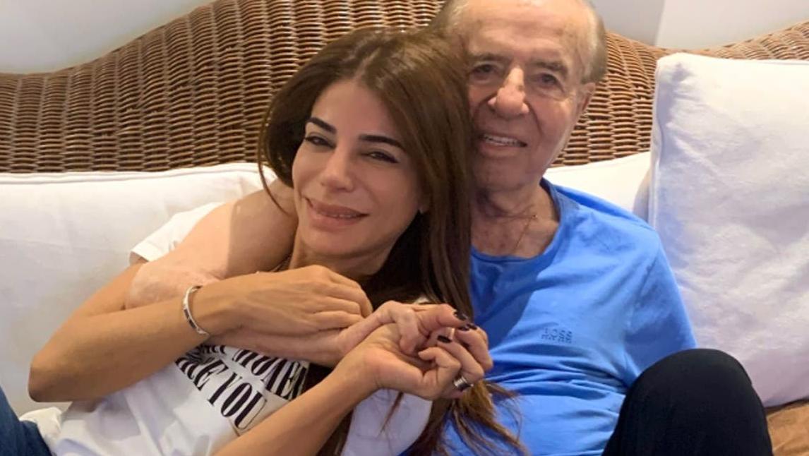 Menem retornó a su domicilio junto a su hija Zulemita.