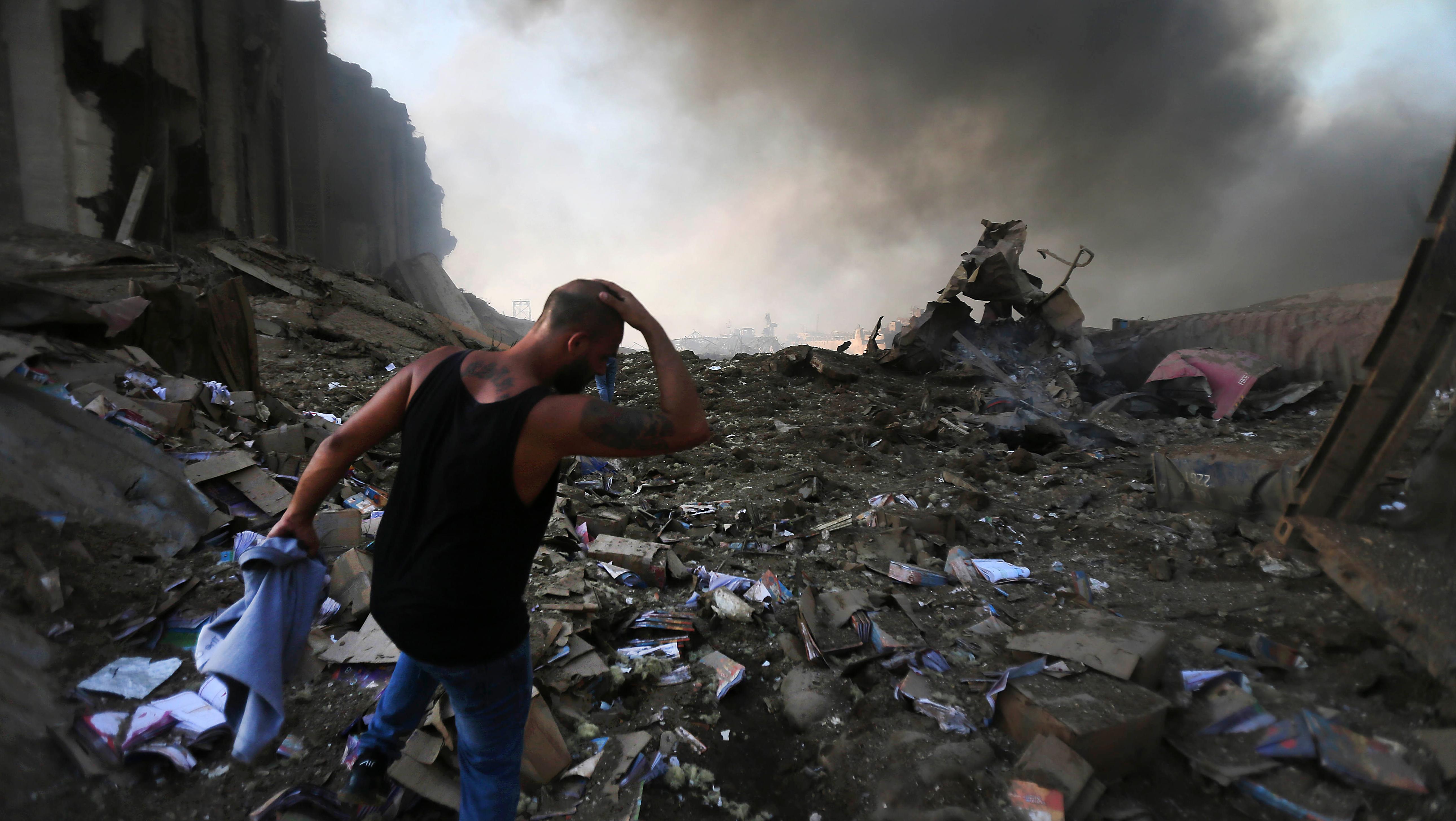 La explosión en Beirut, capital del Líbano, provocó más de un centenar de muertos y miles de heridos (Télam).