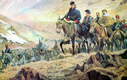 El histórico cruce de Los Andes.