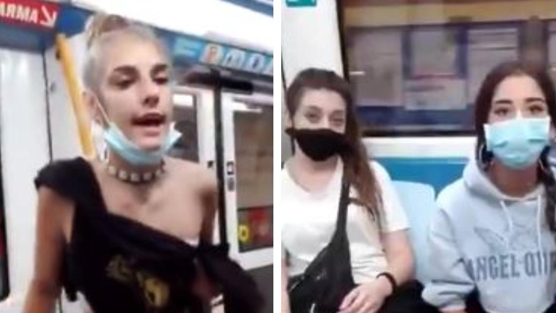 Tres adolescentes insultaron y escupieron a una pareja latina en el subte de Madrid.