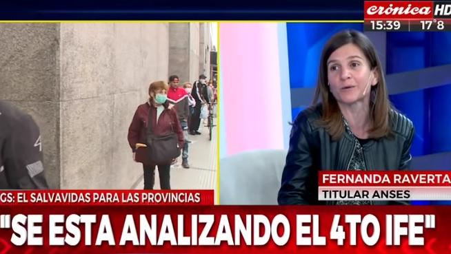 Fernana Raverta tocó diversos temas de interés social (Captura de TV).