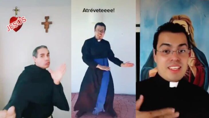 Furor en TikTok con curas que cantan, rapea y bailan para transmitir el mensaje de Dios.