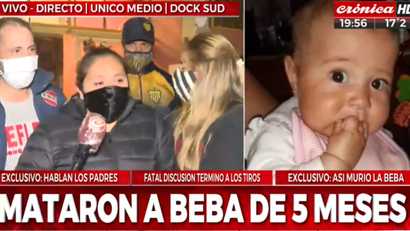 La mamá de la bebé asesinada, habló en exclusiva por Crónica HD (Captura de Pantalla). 