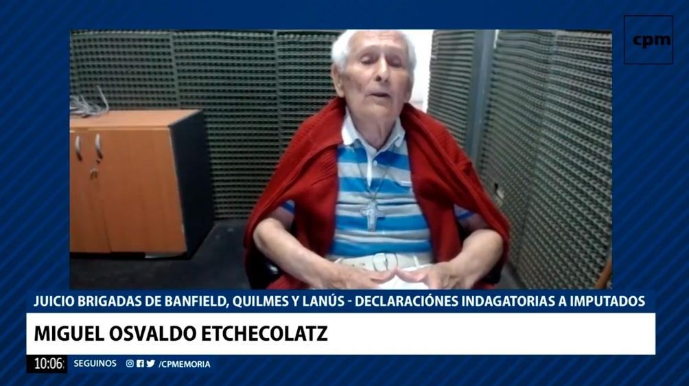 El represor Miguel Etchecolatz se negó a ser indagado (Télam). 