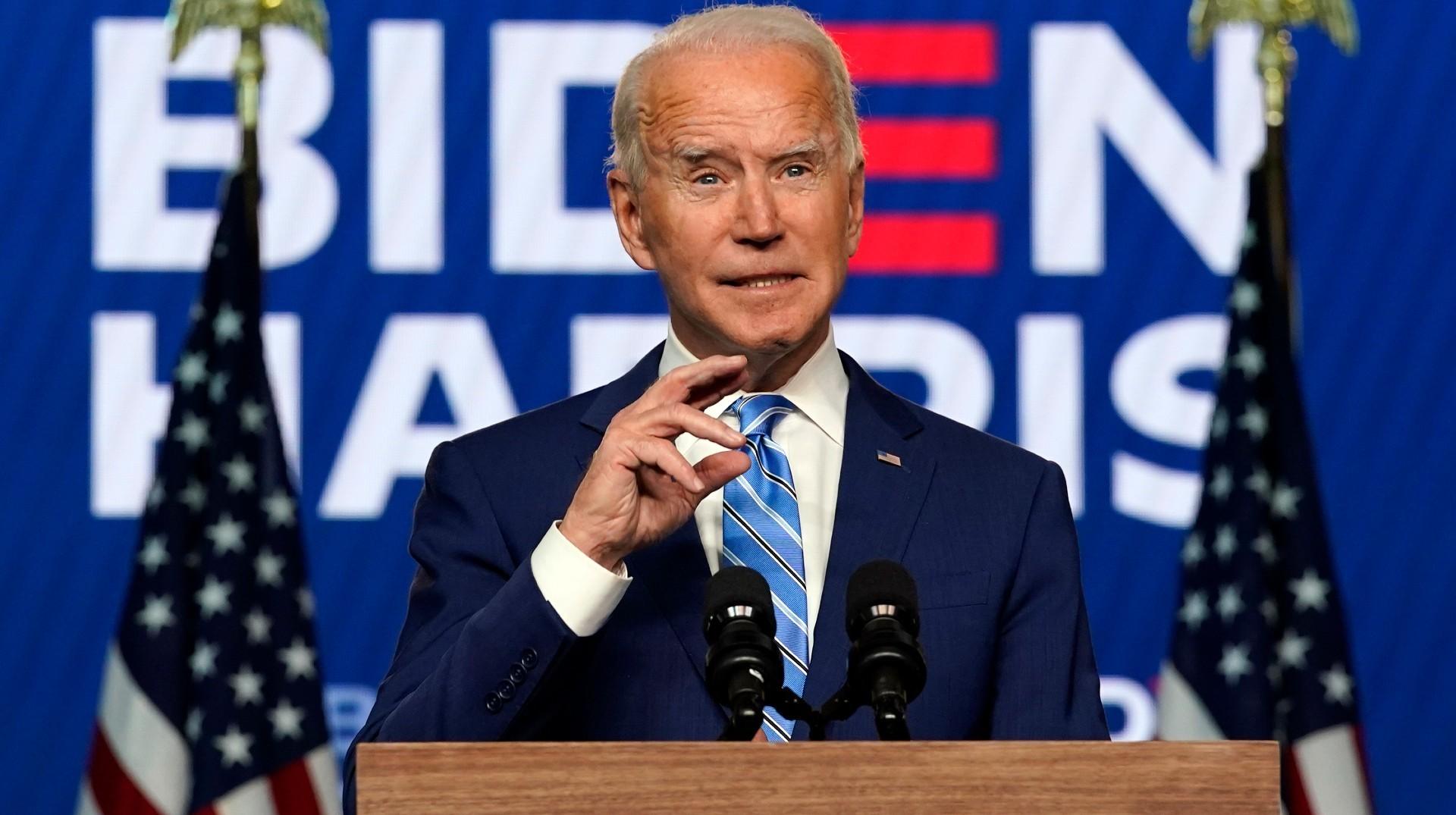 El candidato presidencial demócrata, Joe Biden, se mostró confiado 