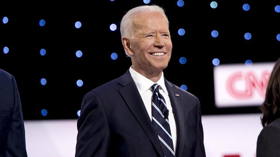 La sonrisa de Joe Biden parece predecir el desenlace electoral (Twitter).