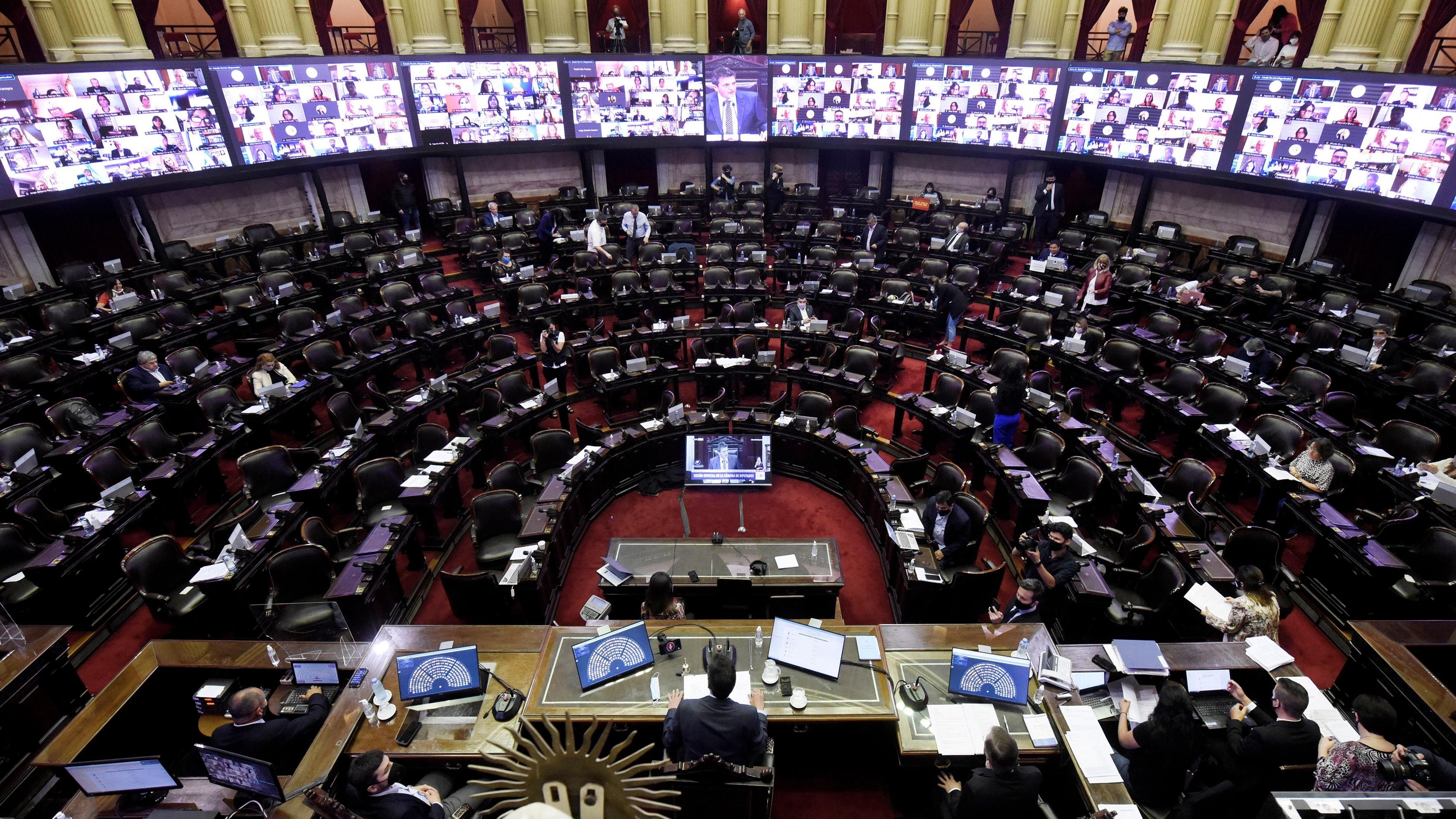 Una nueva jornada de sesiones remotas en el Congreso.