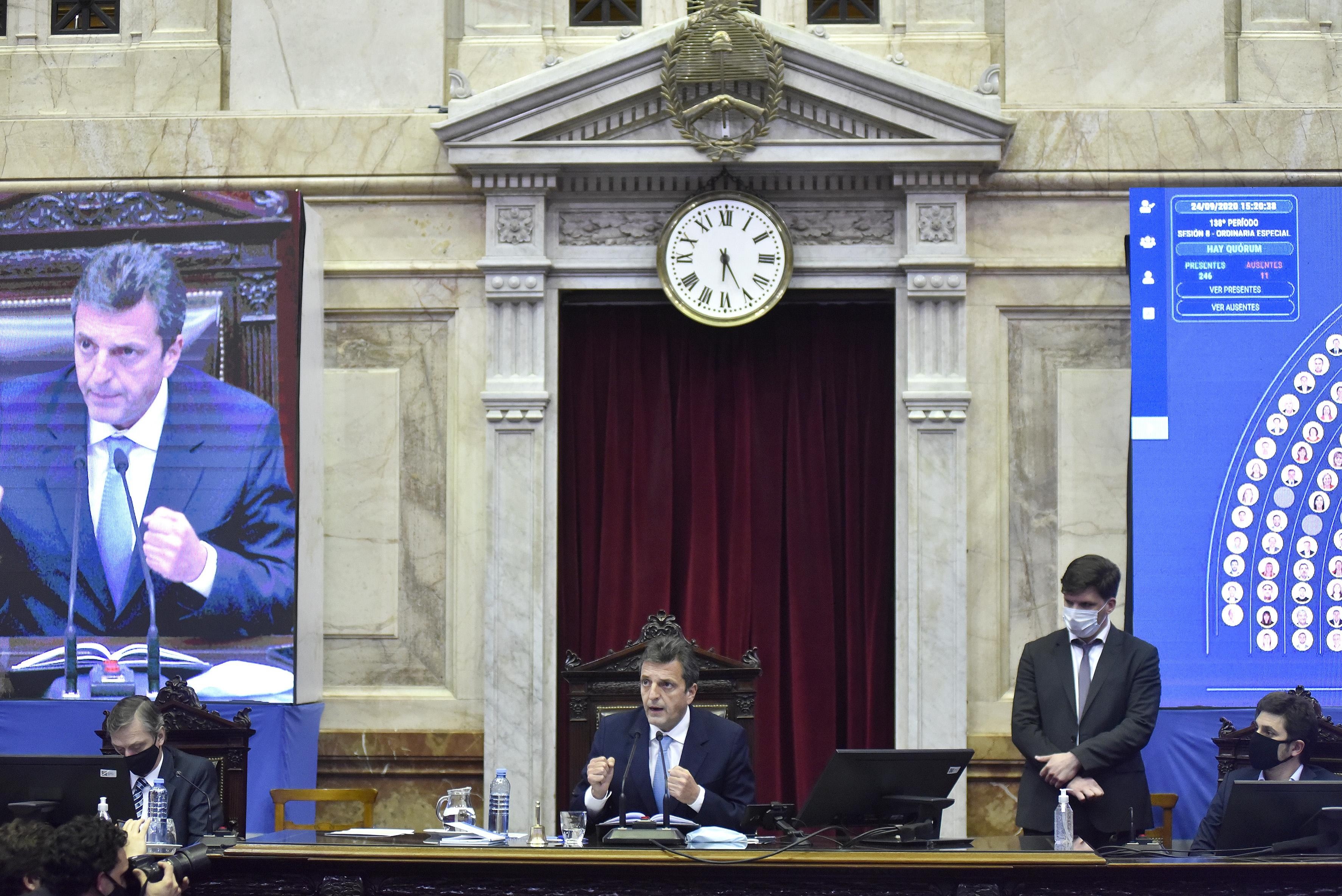 Si Massa no preside la sesión lo reemplazará Álvaro González.