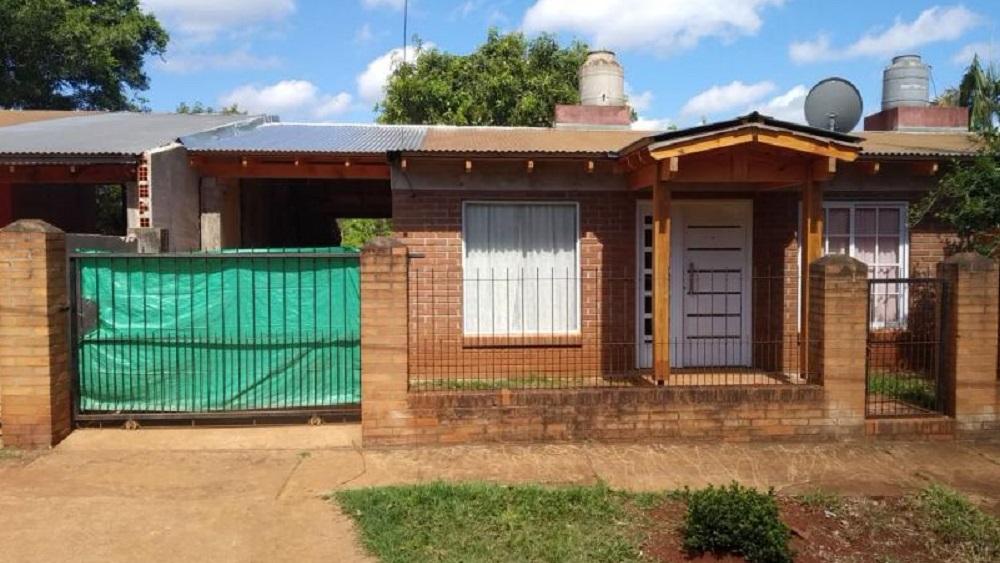 La vivienda en la que se produjeron los hechos (Gentileza de Norte Misionero).