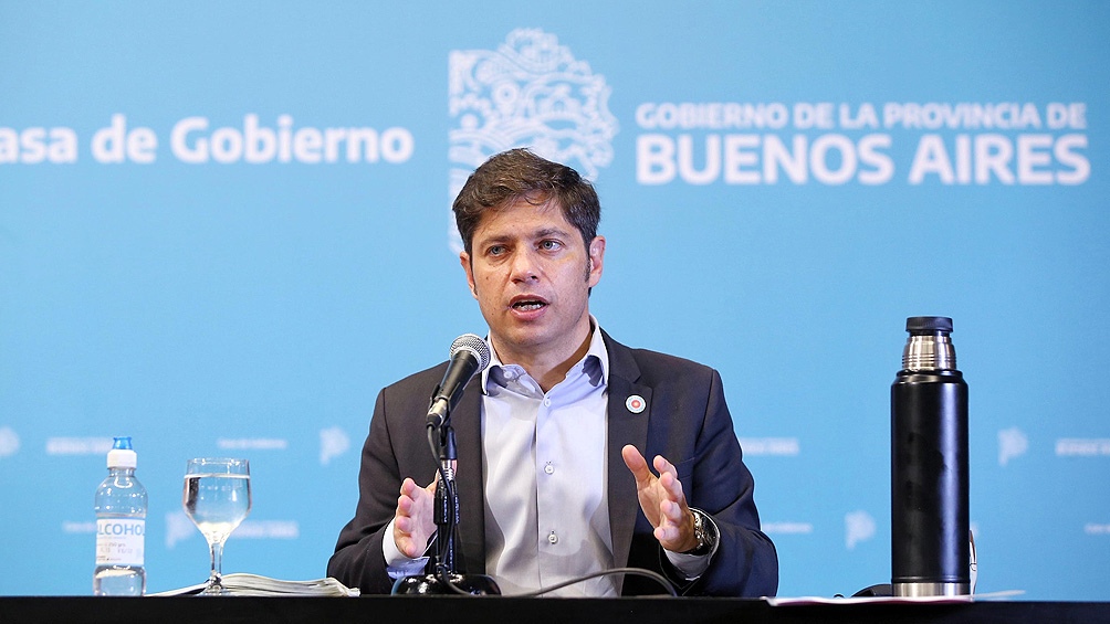 Axel Kicillof hizo un balance de cómo afectó la pandemia a la Provincia y adelantó cómo seguirá el Dispo (Télam).