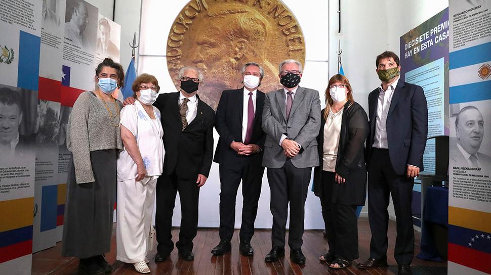 Alberto Fernández inauguró la Casa de los Premios Nobel: en ellos 