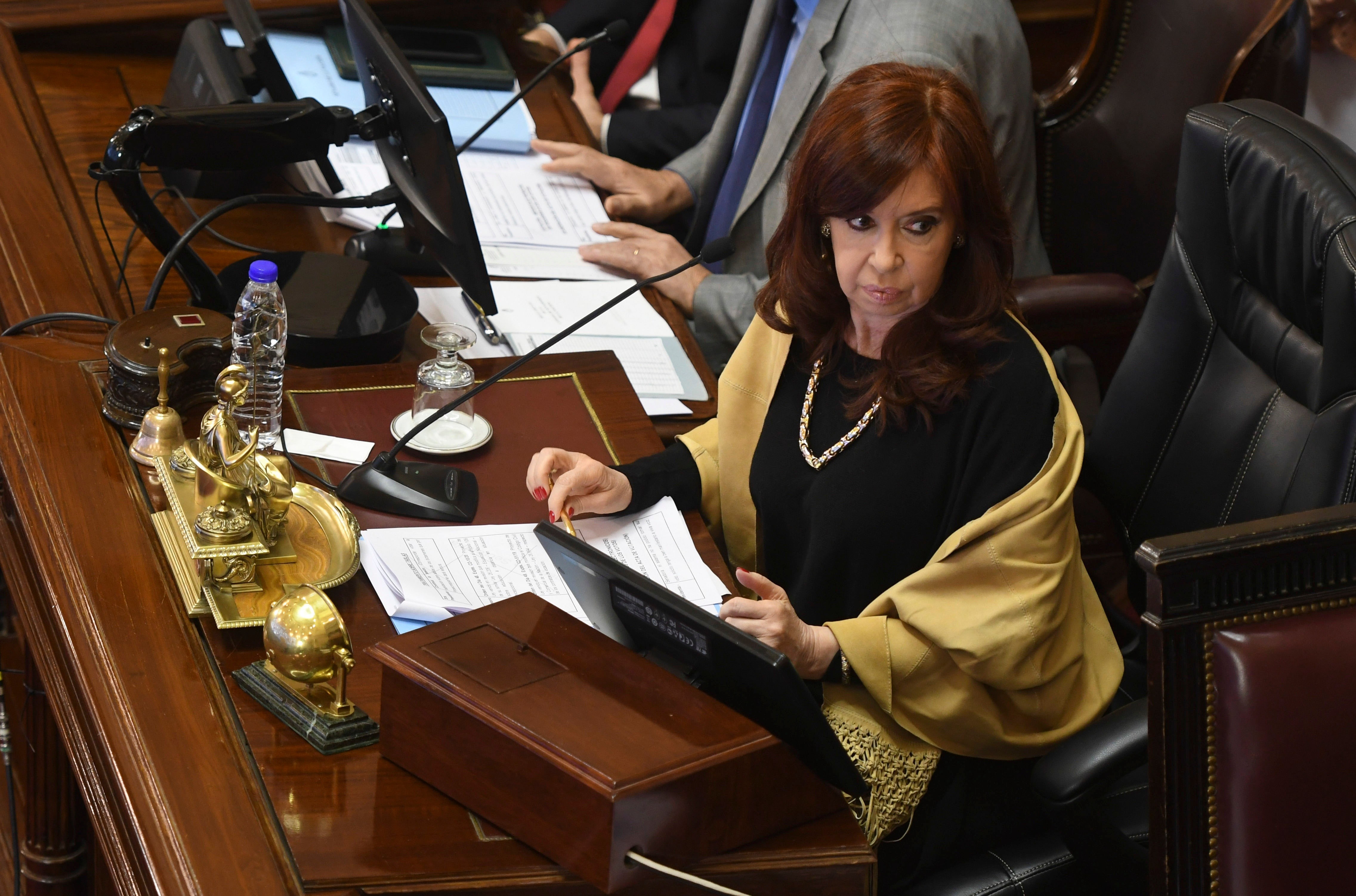 Cristina Kirchner comandará la sesión de la Cámara Alta (Crónica/Hernan Nersesian)