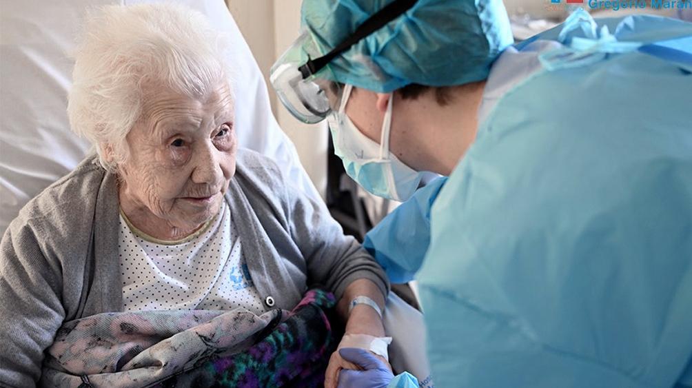 Abuelita de 104 años venció al coronavirus.e