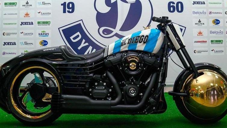 La Harley Davidson personalizada para Diego Maradona tiene un valor que oscila entre los 30.000 y los 40.000 dólares. 