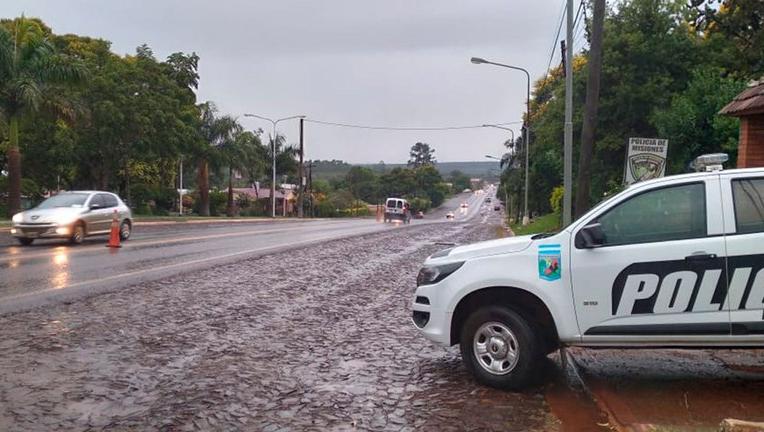 La Policía de Misiones trabajó en el lugar.