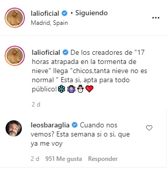 La sorpresiva invitación de Leo Sbaraglia a Lali Espósito