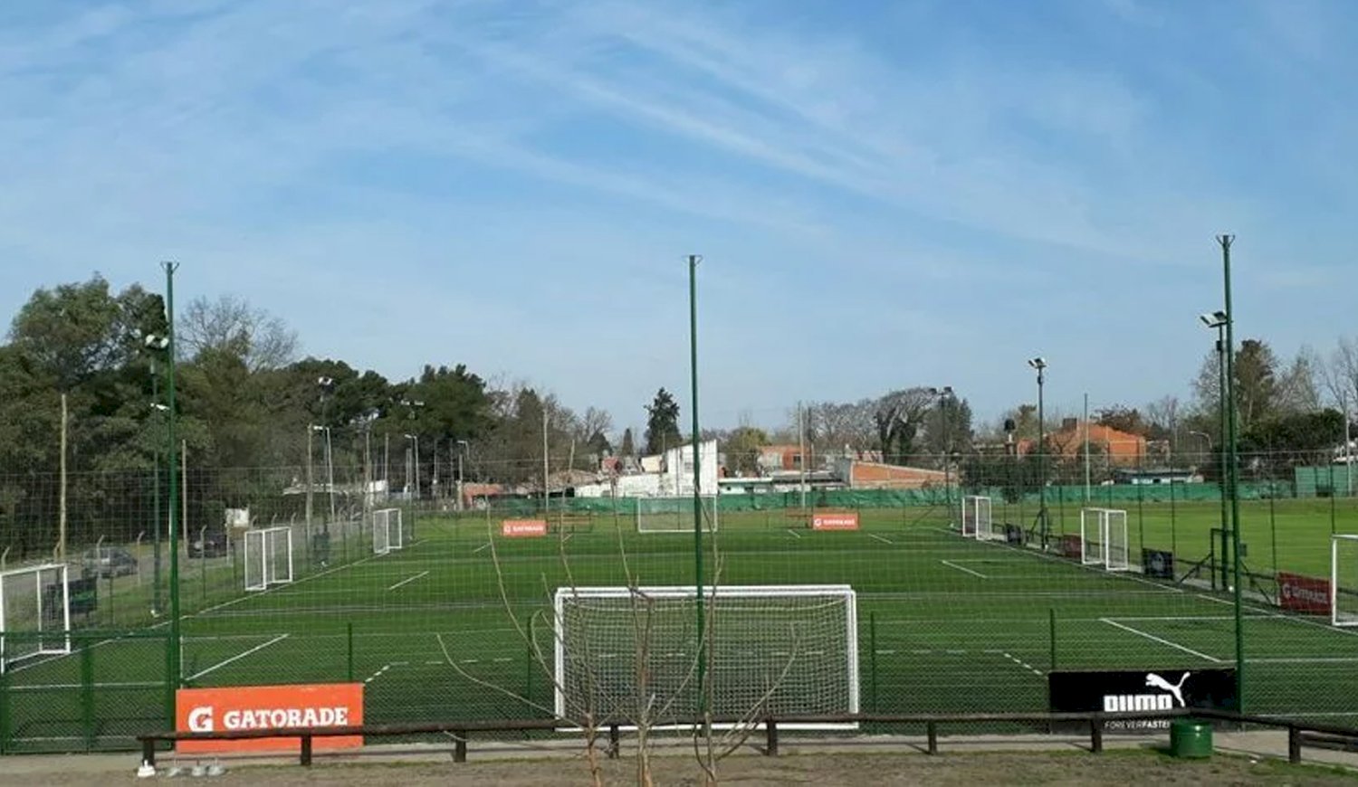 En esta cancha ocurrió el hecho fatal. 