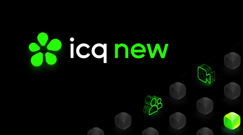 El logo de ICQ New.