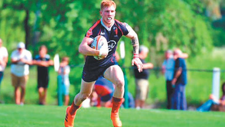 Felipe Máscolo, wing en el Buenos Aires Cricket & Rugby Club.