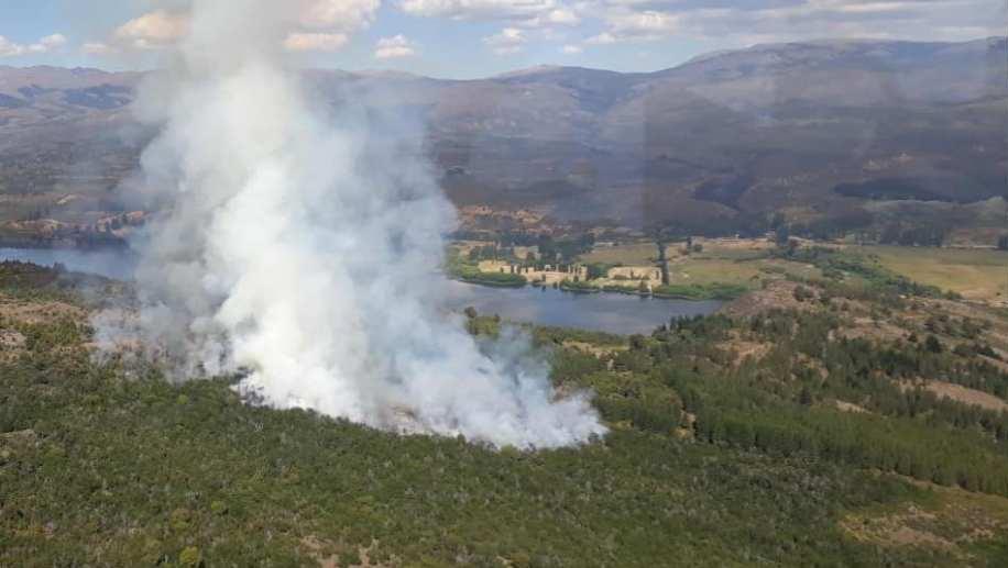 Los incendios de esta tarde en Cholila.