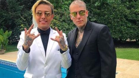 Franco Fernández junto a Alex Caniggia (Instagram).