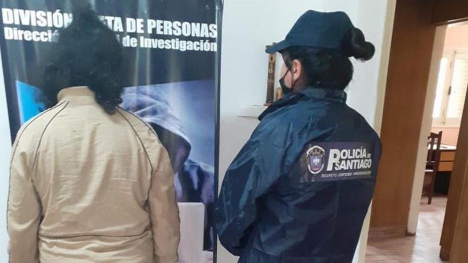 La mujer de 41 años detenida por la policía de Santiago del Estero.