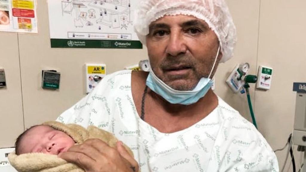 Jorge Sampaoli fue papá de Bento, su cuarto hijo.