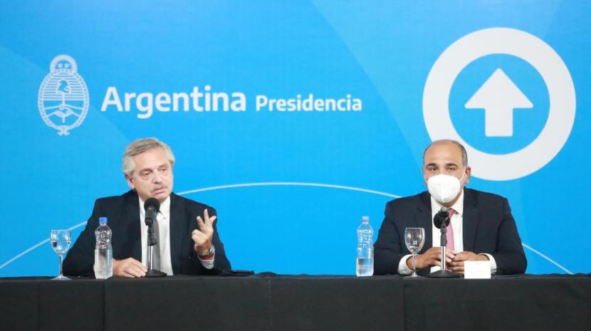 El Presidente, con el gobernador de Tucumán, José Manzur (Prensa Gobierno de Tucumán)