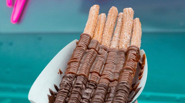 Los churros que vende Miotti en su Food Truck de Miami.