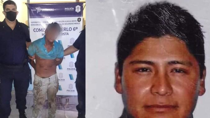 Carlos Soruco Martínez al momento de ser detenido por la policía.