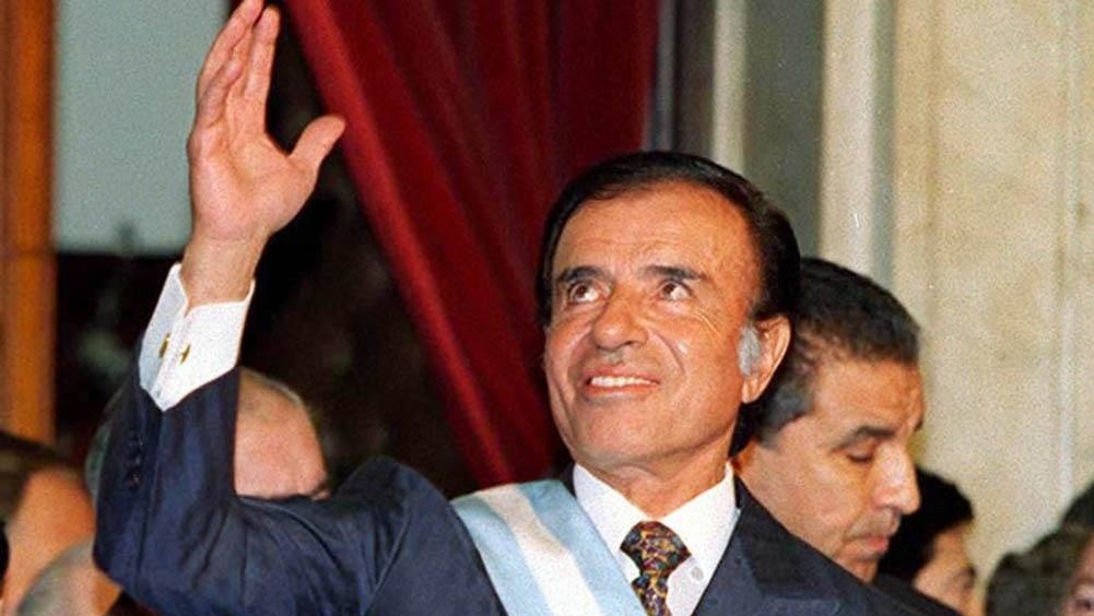 Carlos Menem, dos veces presidente argentino.