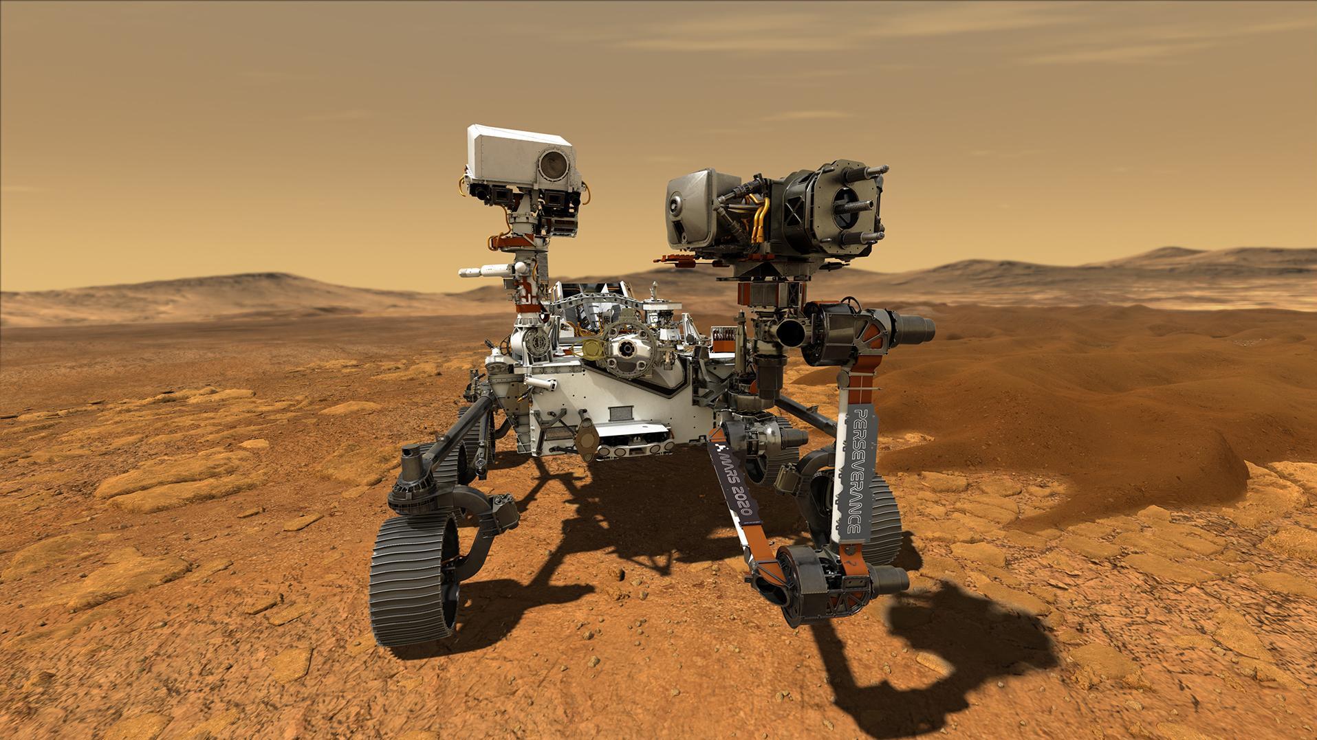 La misión principal del rover Perservance será buscar restos de vida en Marte.