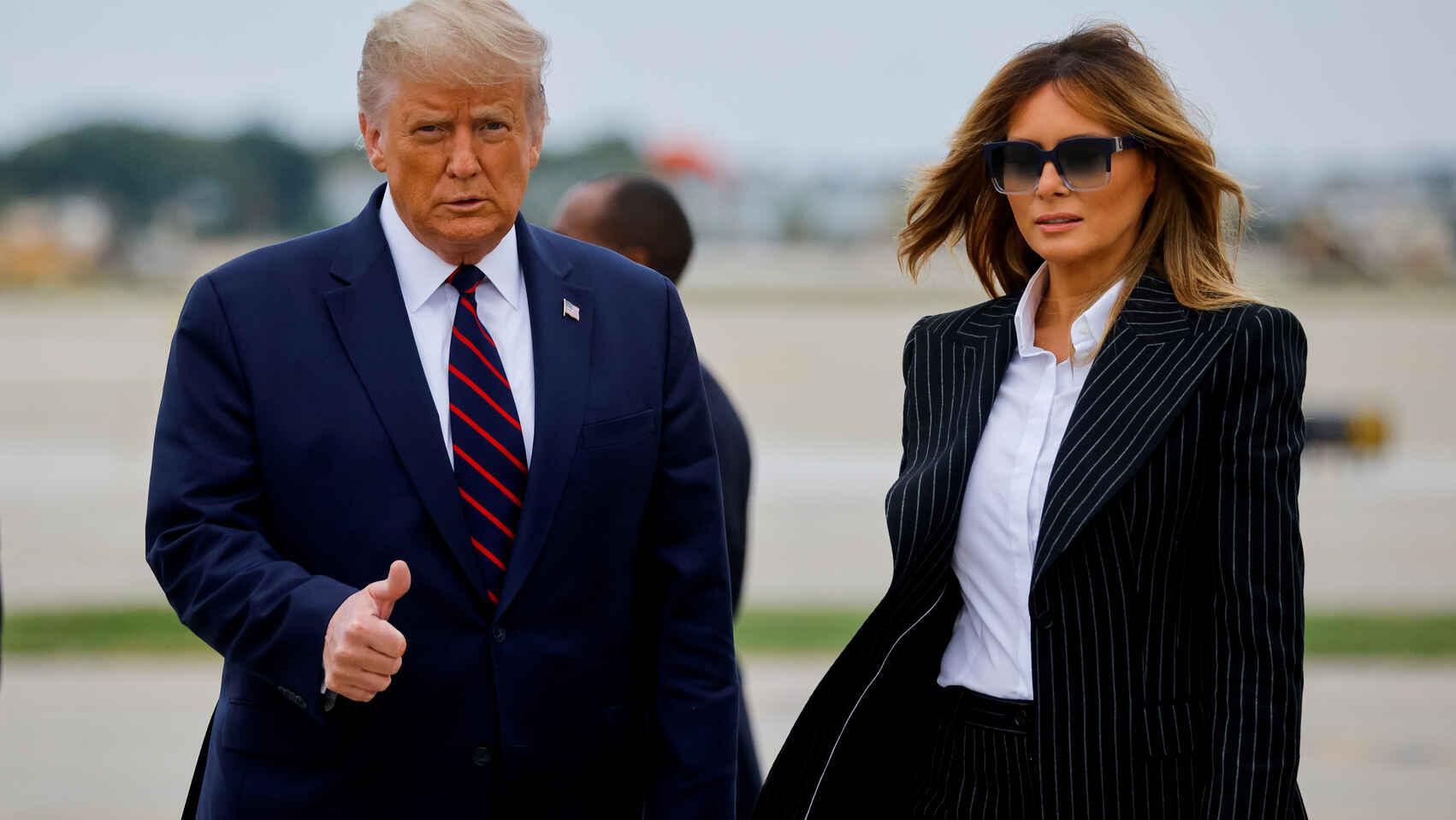 Donald y Melania Trump se vacunaron contra el coronavirus (Archivo).