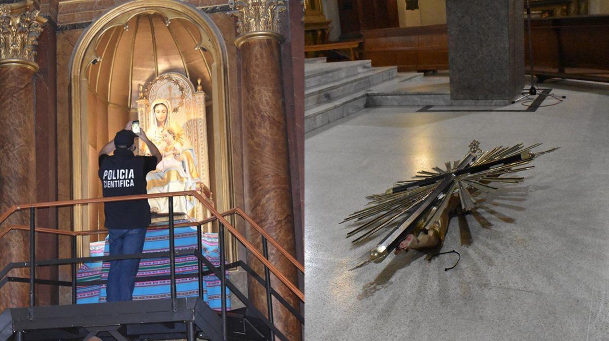 La catedral Nuestra Señora de la Paz sufrió actos de vandalismo.