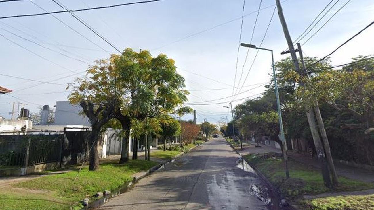 El lugar en donde ocurrió el robo, en el barrio lomense de Parque Barón